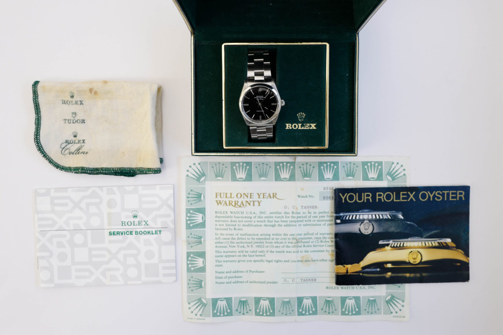ROLEX Air-King Ref.5500 R black dial comes with Guarantee and box etc, - 画像 (5)