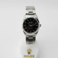 Alternative view of ROLEX Air-King Ref.5500 R black dial comes with Guarantee and box etc,