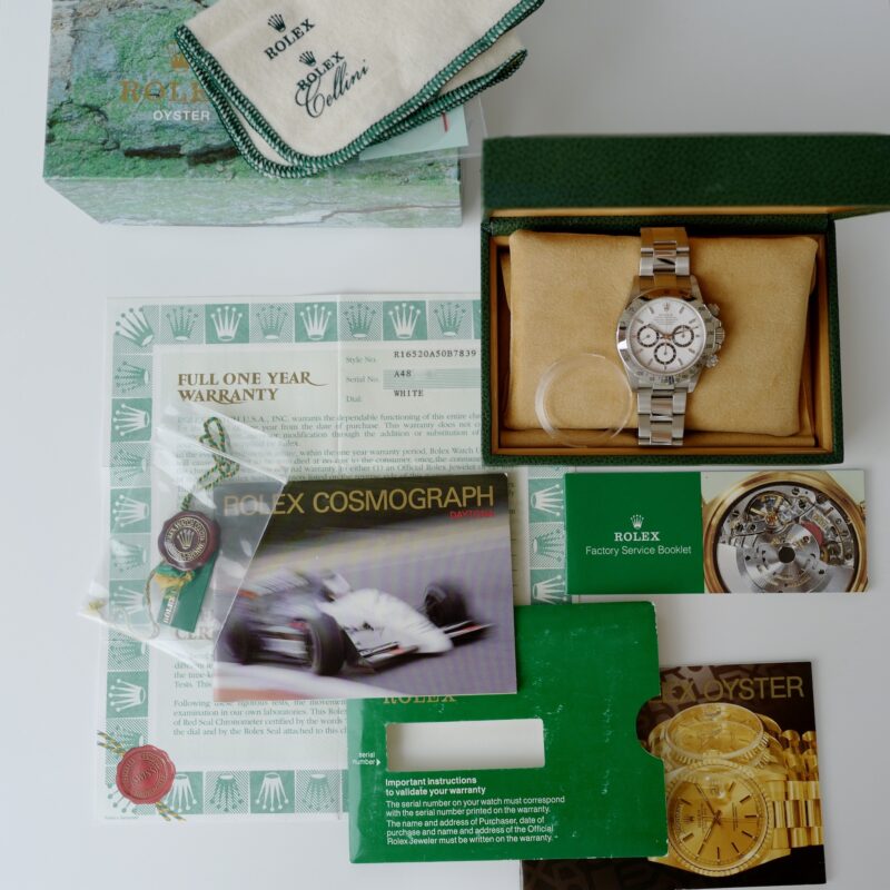 rolex Daytona 16520A mark7 guarantee 1999-2000