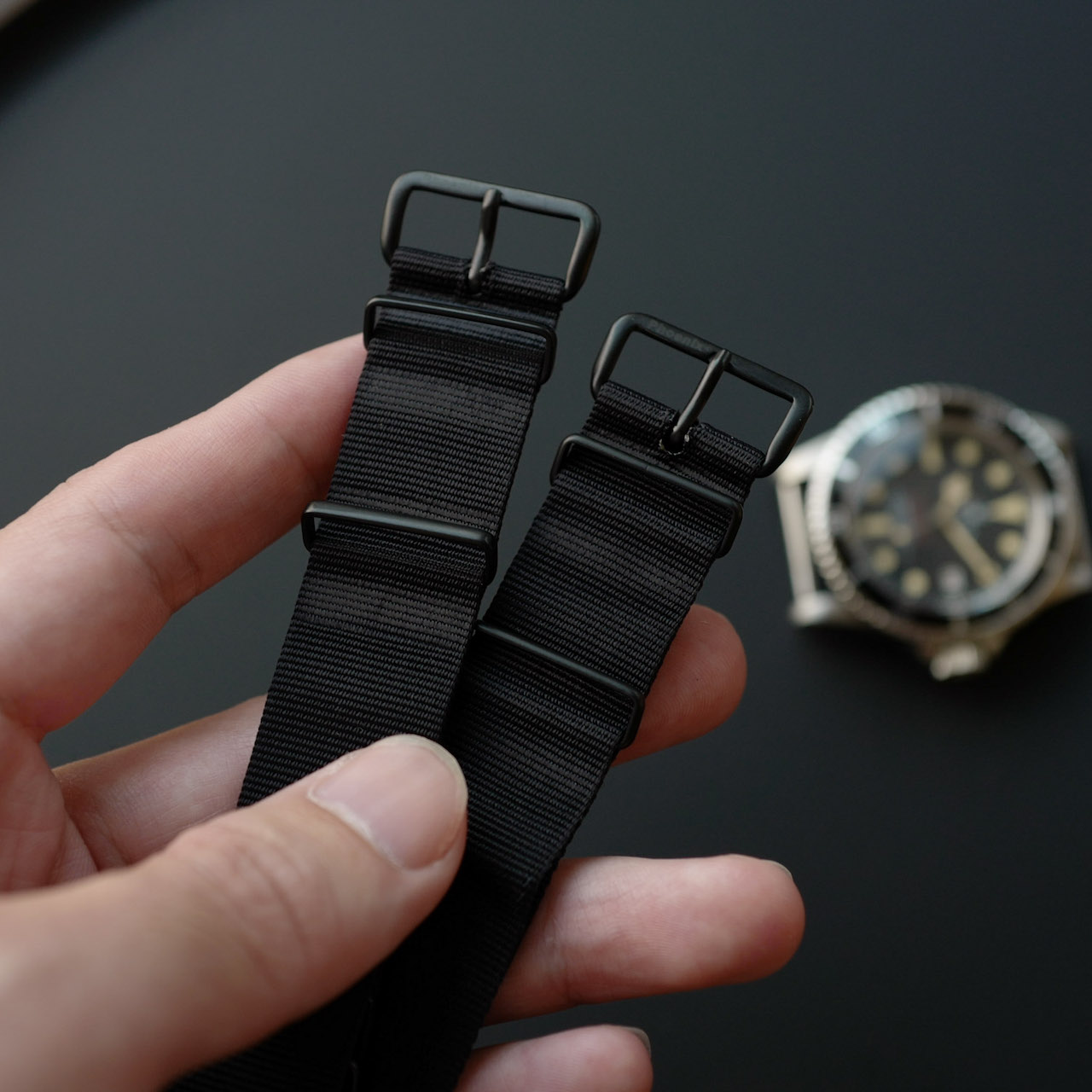 SOLD OUT...NATO G10 ストラップ/正規Phoenix社/マットブラック/NATO G10 MATTE BLACK STRAP 20MM FOR ROLEX SPORTS ETC, - 画像 (6)