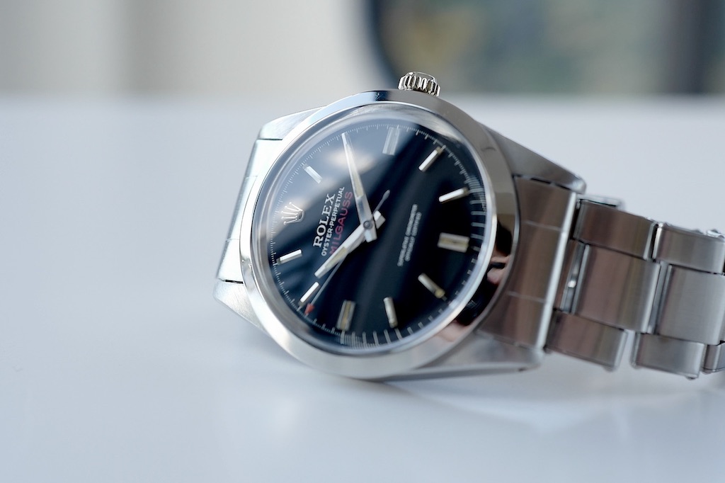 ROLEX MILGAUSS Ref.1019 early BLACK DIAL/1968y ROLEX JP OH Guarantee etc, - 画像 (7)