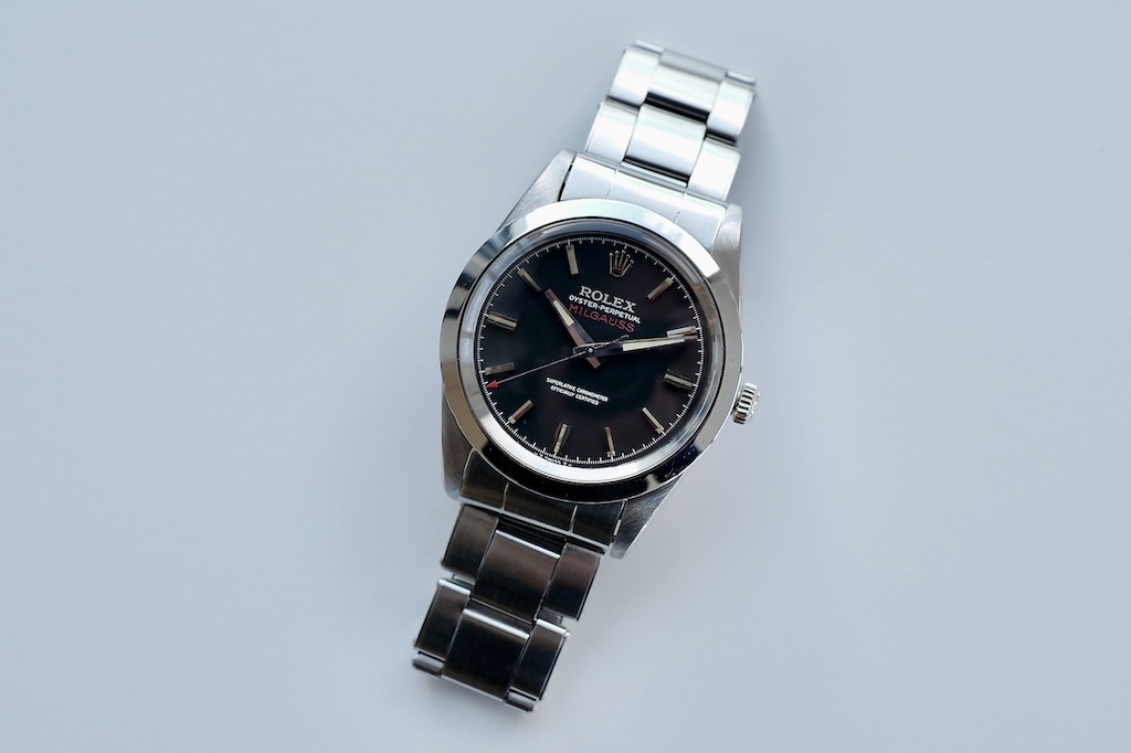 ROLEX MILGAUSS Ref.1019 early BLACK DIAL/1968y ROLEX JP OH Guarantee etc, - 画像 (3)