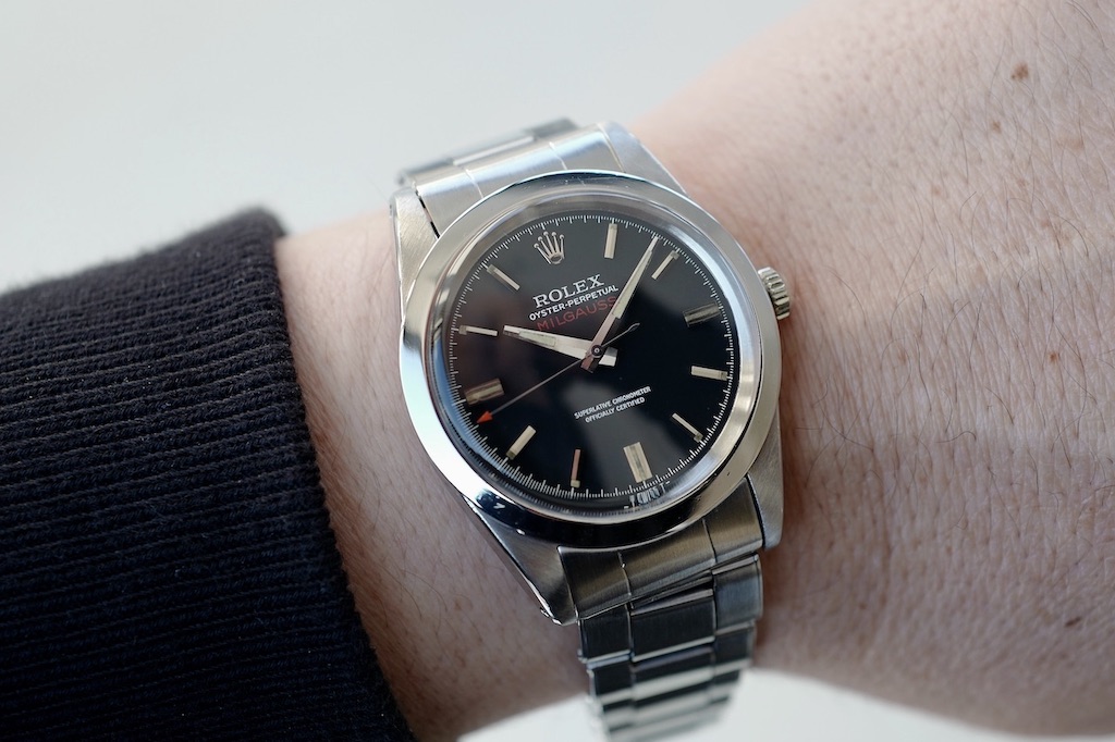 ROLEX MILGAUSS Ref.1019 early BLACK DIAL/1968y ROLEX JP OH Guarantee etc, - 画像 (2)