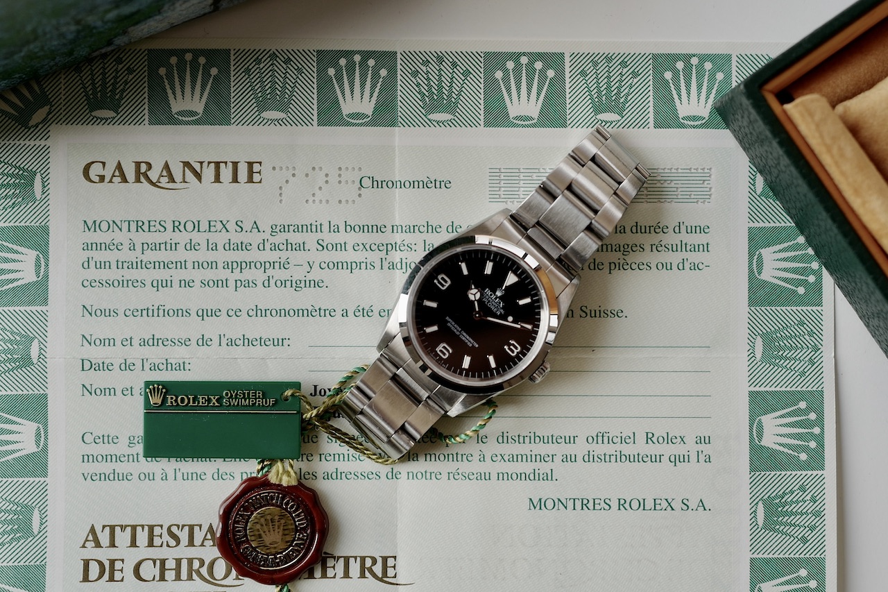 ROLEX EXPLORER1 Ref.14270U Original tritium with Guarantee 1997-98y - 画像 (6)