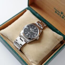 Alternative view of ROLEX EXPLORER 1 Ref.1016 Fat font with Guarantee and Tag etc, 1986y