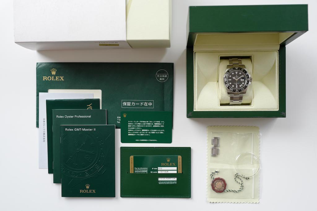 ROLEX GMT-MASTER ll Ref.116710LN V番 Mark.1 dial 2009y - 画像 (6)