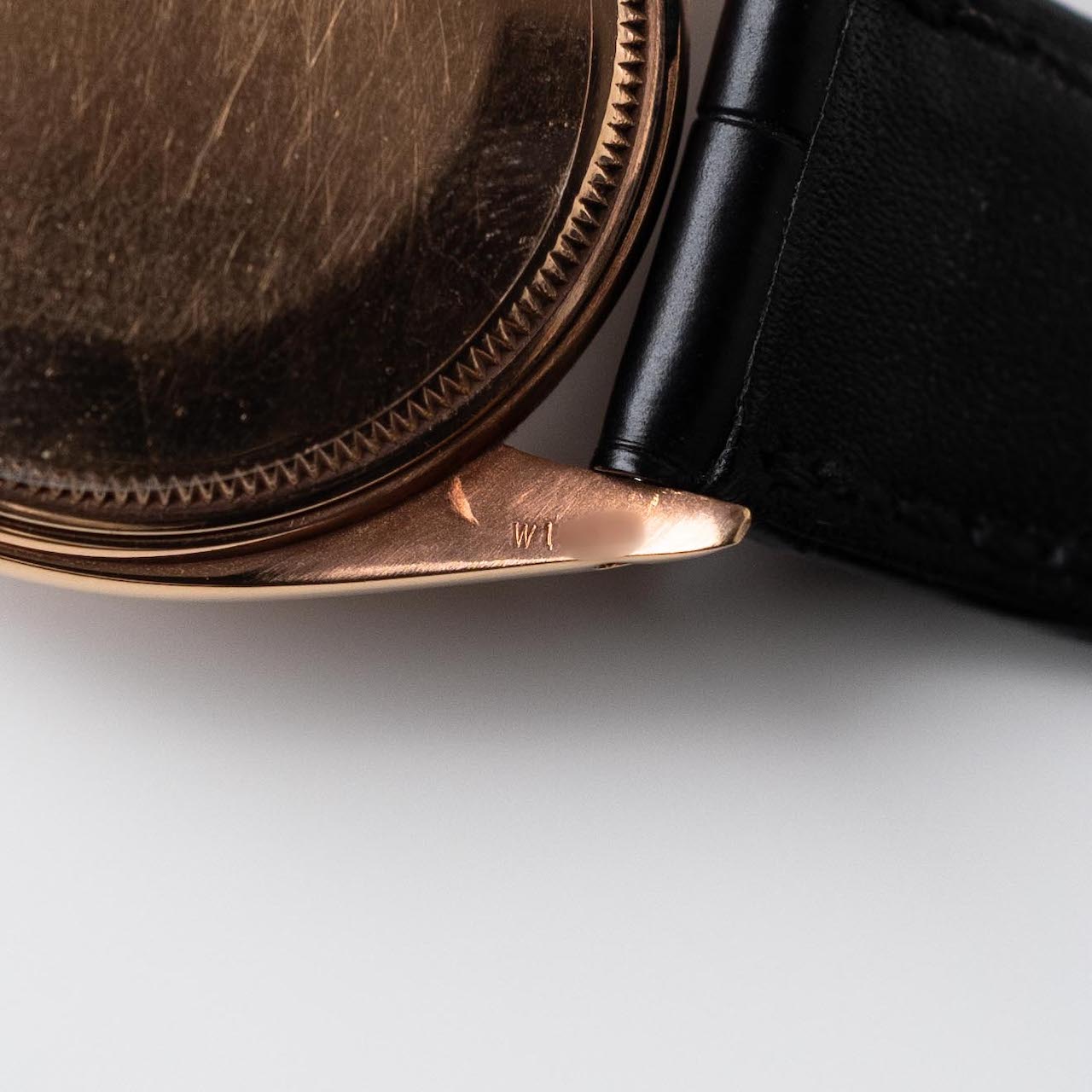 ROLEX "Cartier" Oyster Perpetual Date PG Ref.1503 1960y with Archive Paper - 画像 (7)