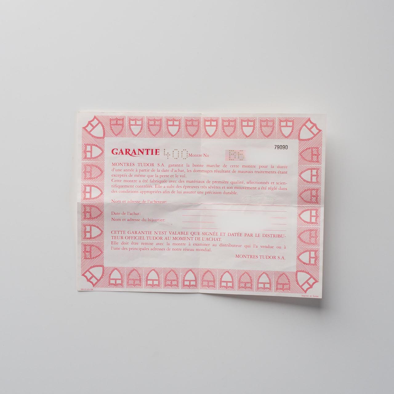 TUDOR SUBMARINER Ref.79090 1995y With Box and Paper - 画像 (10)