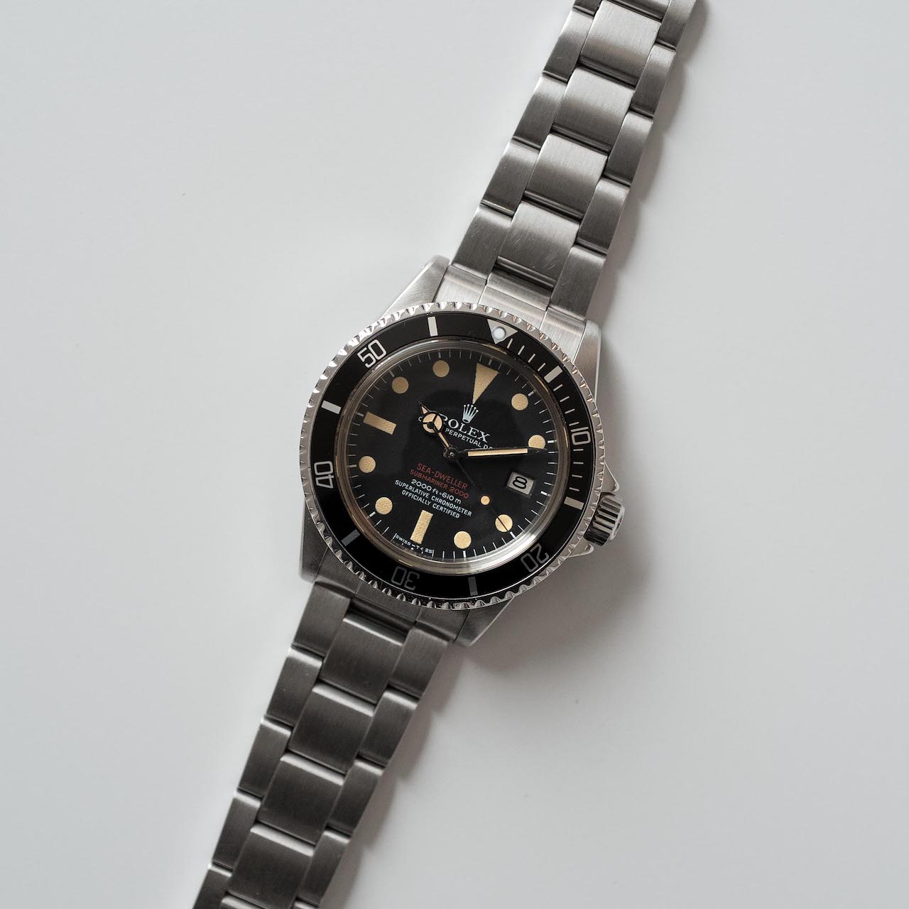 ロレックス シードウェラー 赤シード Double red Ref.1665 Mk3 ダイアル 1972y 文字盤 夜光