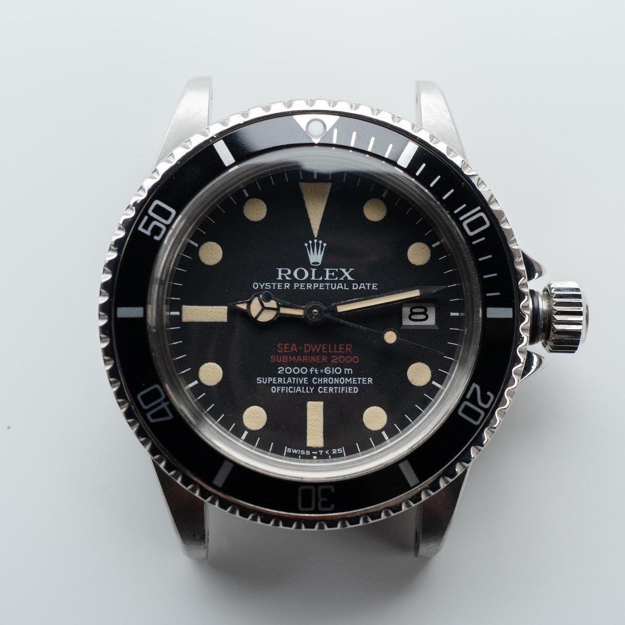 文字盤 マーク3 ロレックス シードウェラー 赤シード Double red Ref.1665 Mk3 ダイアル 1972y 文字盤 夜光