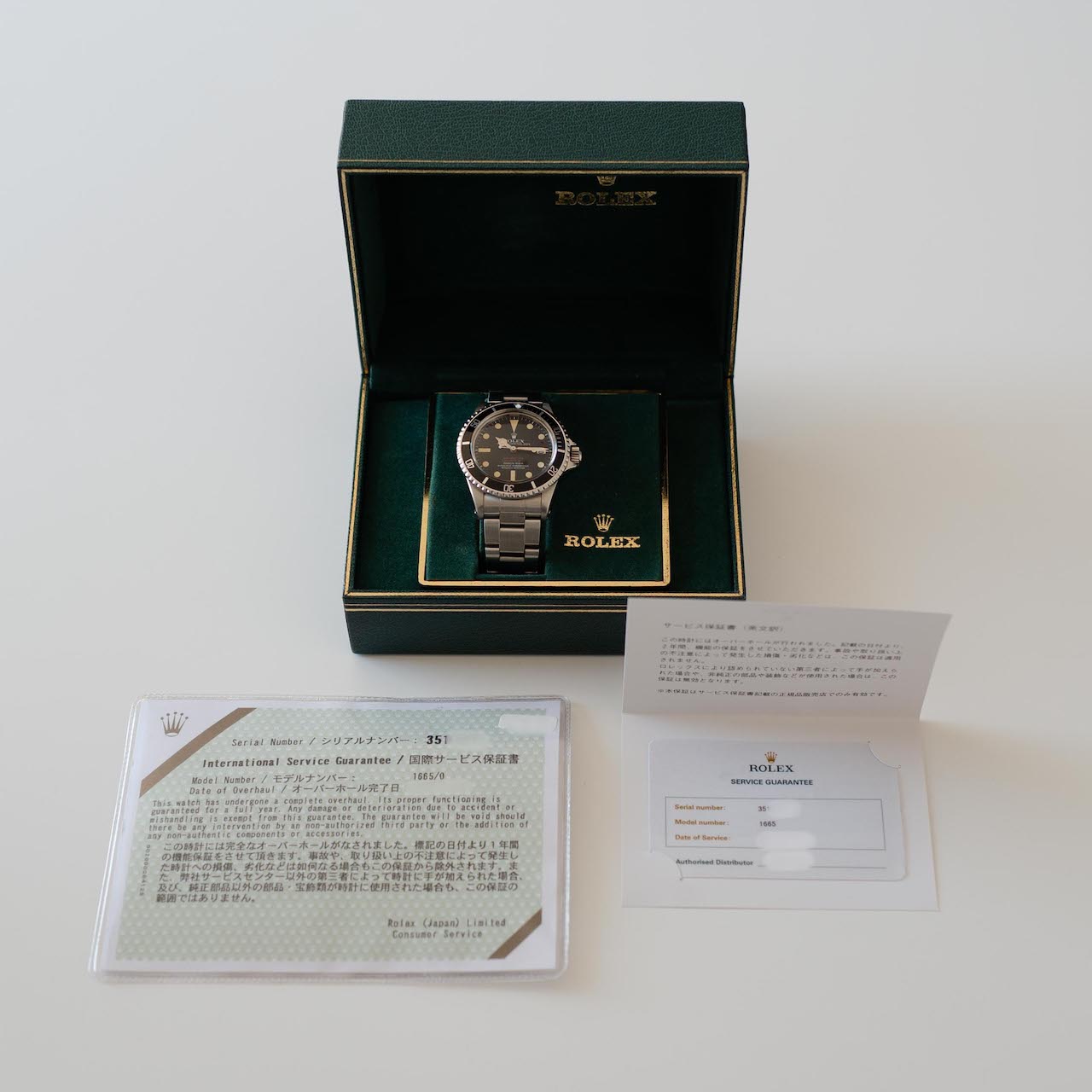 ロレックス/ダブルレッド・シードゥエラー/OH証明書付き/ROELX SEA-DWELLER “DRSD” Ref.1665 Mk3 dial 1972y - 画像 (2)