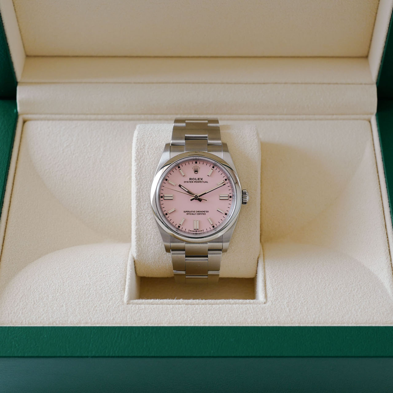 ROLEX OYSTER PERPETUAL "Candy Pink" Ref.126000 36mm 2023y 未使用 - 画像 (8)