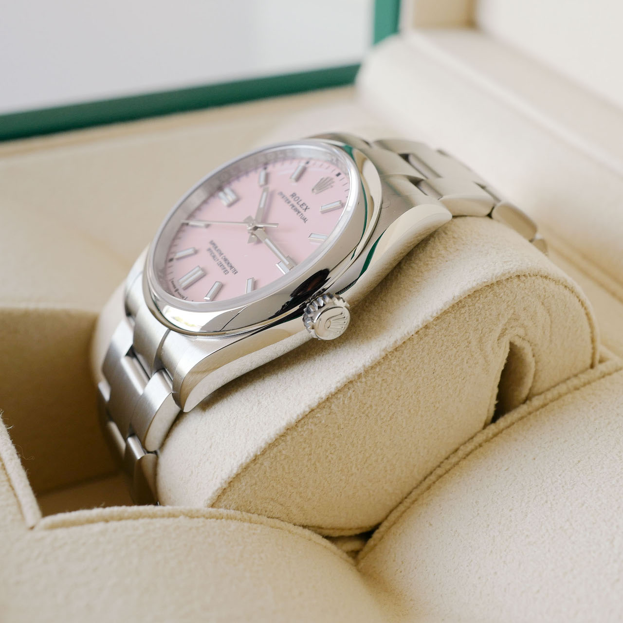 ROLEX OYSTER PERPETUAL "Candy Pink" Ref.126000 36mm 2023y 未使用 - 画像 (4)