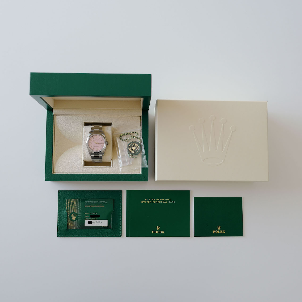 ROLEX OYSTER PERPETUAL "Candy Pink" Ref.126000 36mm 2023y 未使用 - 画像 (6)