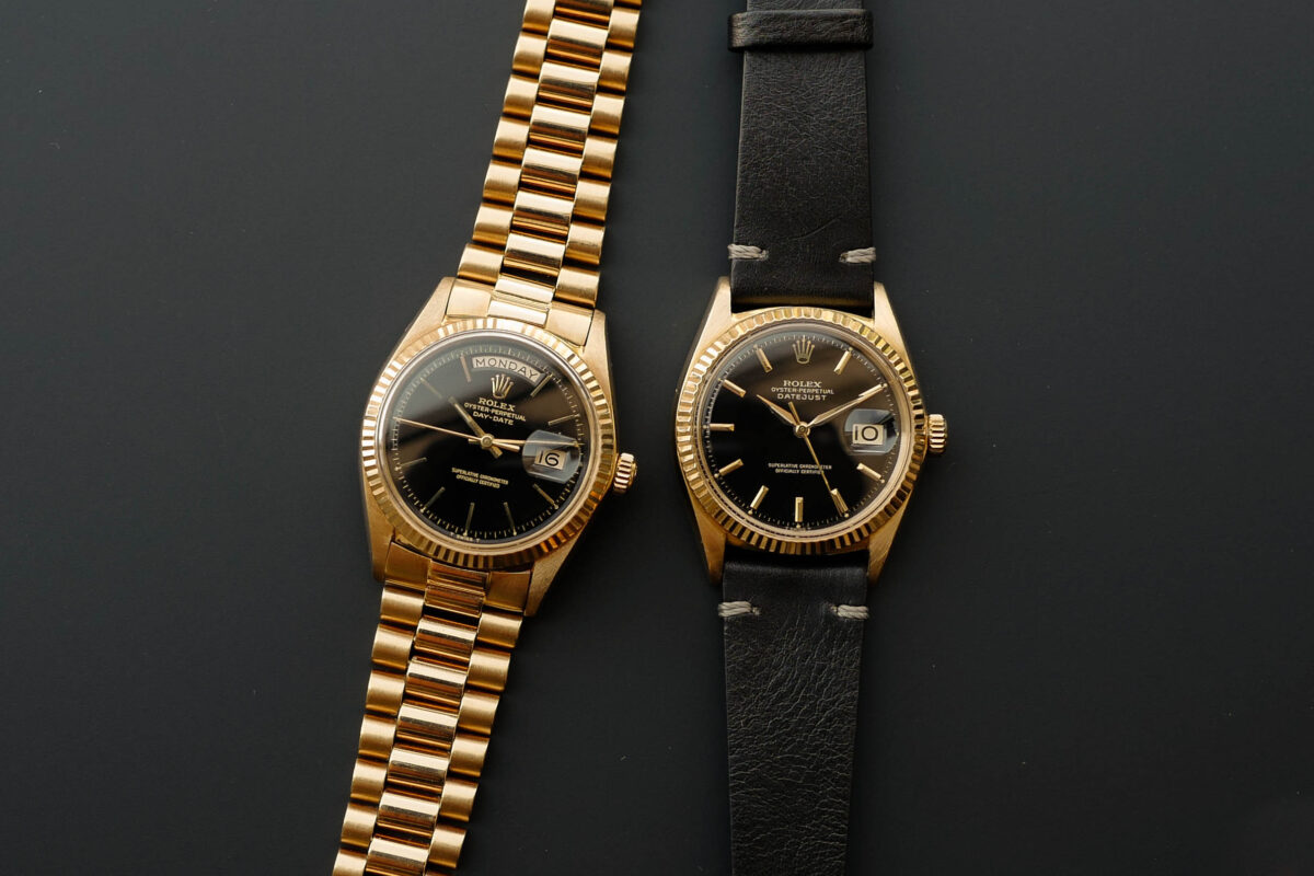 ROLEX DATE-JUST, DAY- DATE YELLOW GOLD
