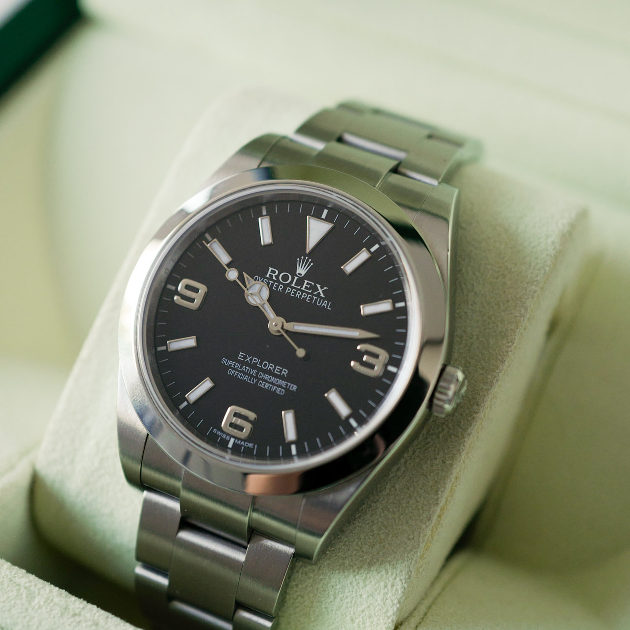 ROLEX EXPLORER 1 Ref.214270 "BLACK OUT" 39mm Full Set