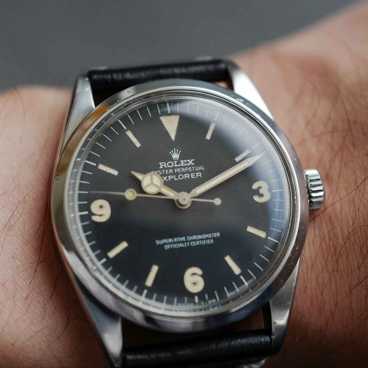 ロレックス/エクスプローラー1/マットダイアル/メガファット/ROLEX EXPLORER1 Ref.1016 "MEGA FAT" Mark1 1967-68y - 画像 (5)