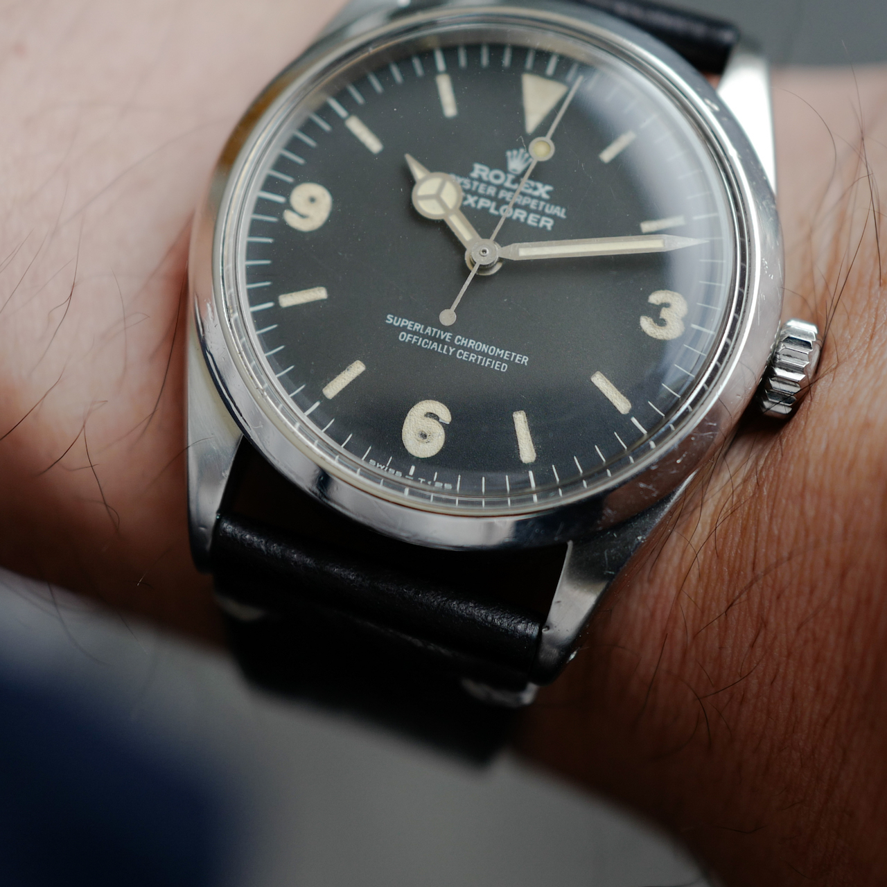 ロレックス/エクスプローラー1/マットダイアル/メガファット/ROLEX EXPLORER1 Ref.1016 "MEGA FAT" Mark1 1967-68y - 画像 (4)
