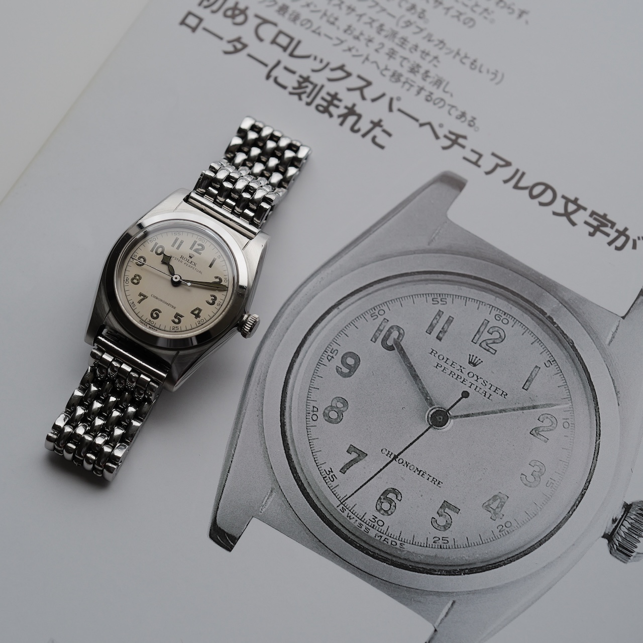 ロレックス/バブルバック/ダイヤモンドハンド/ROLEX Bubble back Ref.2940 Diamond hand 1945-46y - 画像 (6)