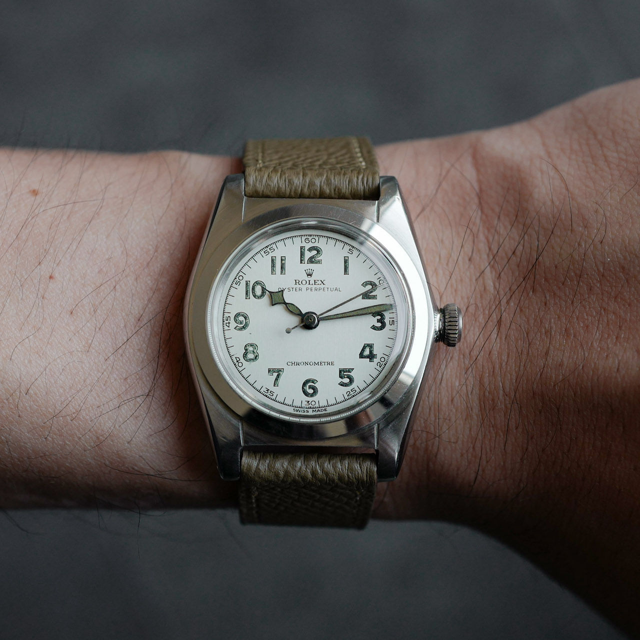 rolex oyster perpetual bubble back