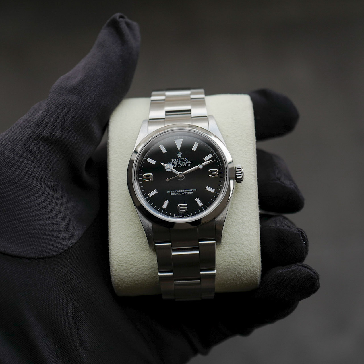 ロレックス/エクスプローラー1/ブラックアウトダイヤル/未研磨フルセット/ROLEX EXPLORER1 Ref.114270V "Black Out" 2009y FULL SET MINT - 画像 (6)