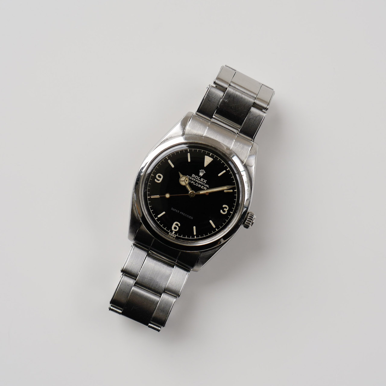 ロレックス/エクスプローラー1 /グロッシーミニッツミラー/6ドット/ROLEX EXPLORER 1 Ref.5504 "Gilt Dial, 6 Dot" 1959y