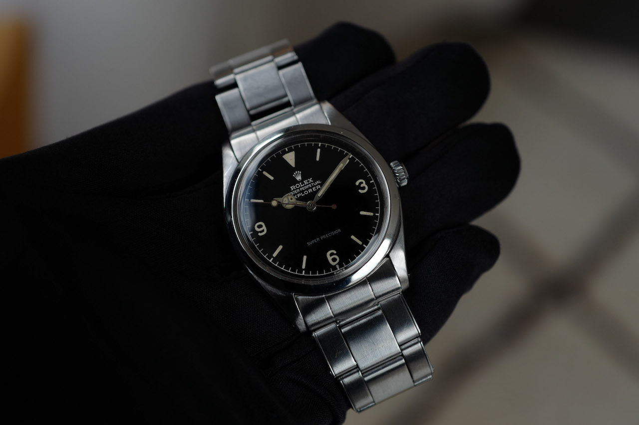 ロレックス/エクスプローラー1 /グロッシーミニッツミラー/6ドット/ROLEX EXPLORER 1 Ref.5504 "Gilt Dial, 6 Dot" 1959y - 画像 (8)
