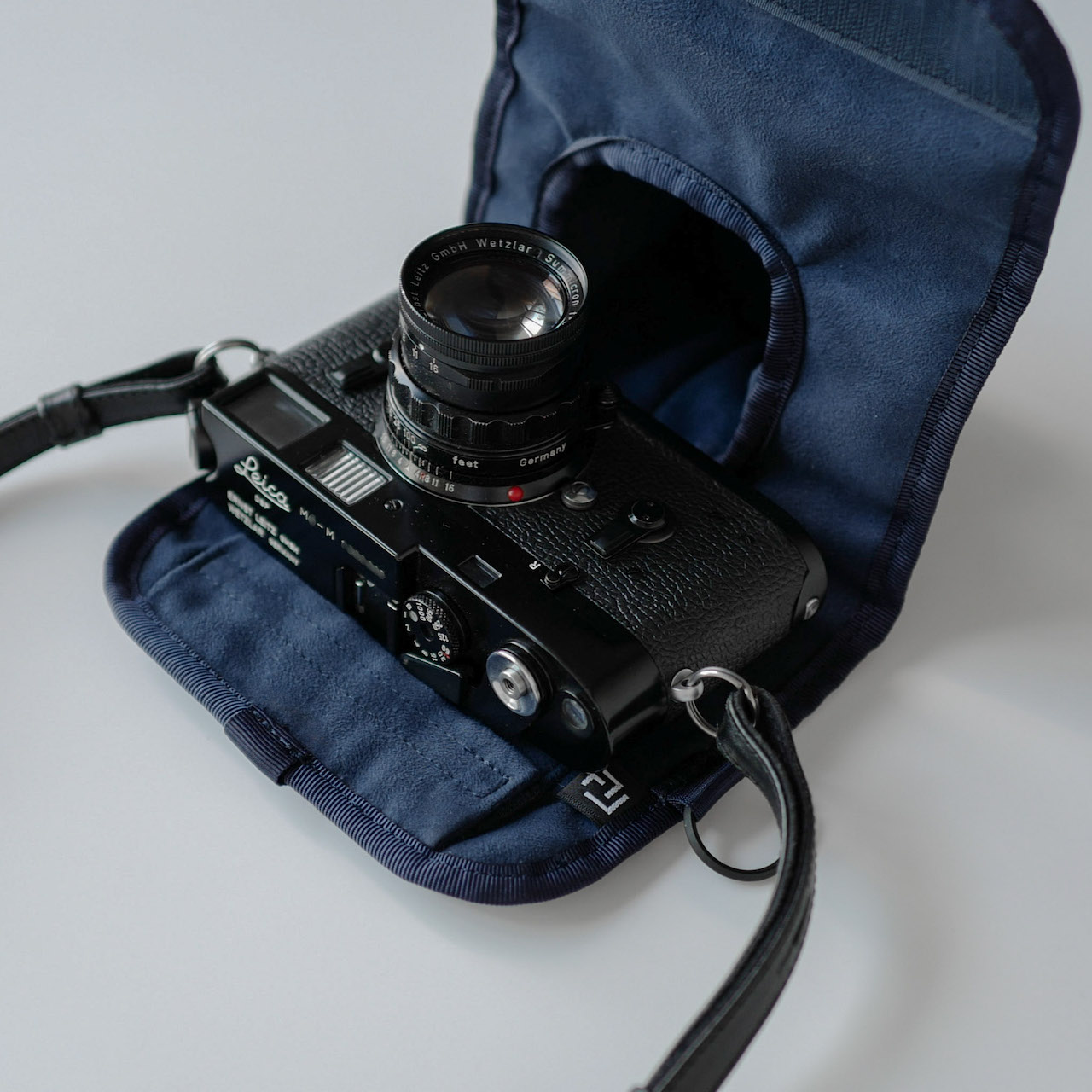 RAMIDUS x ENZO SHOP camera case for Leica navy ver. 2024