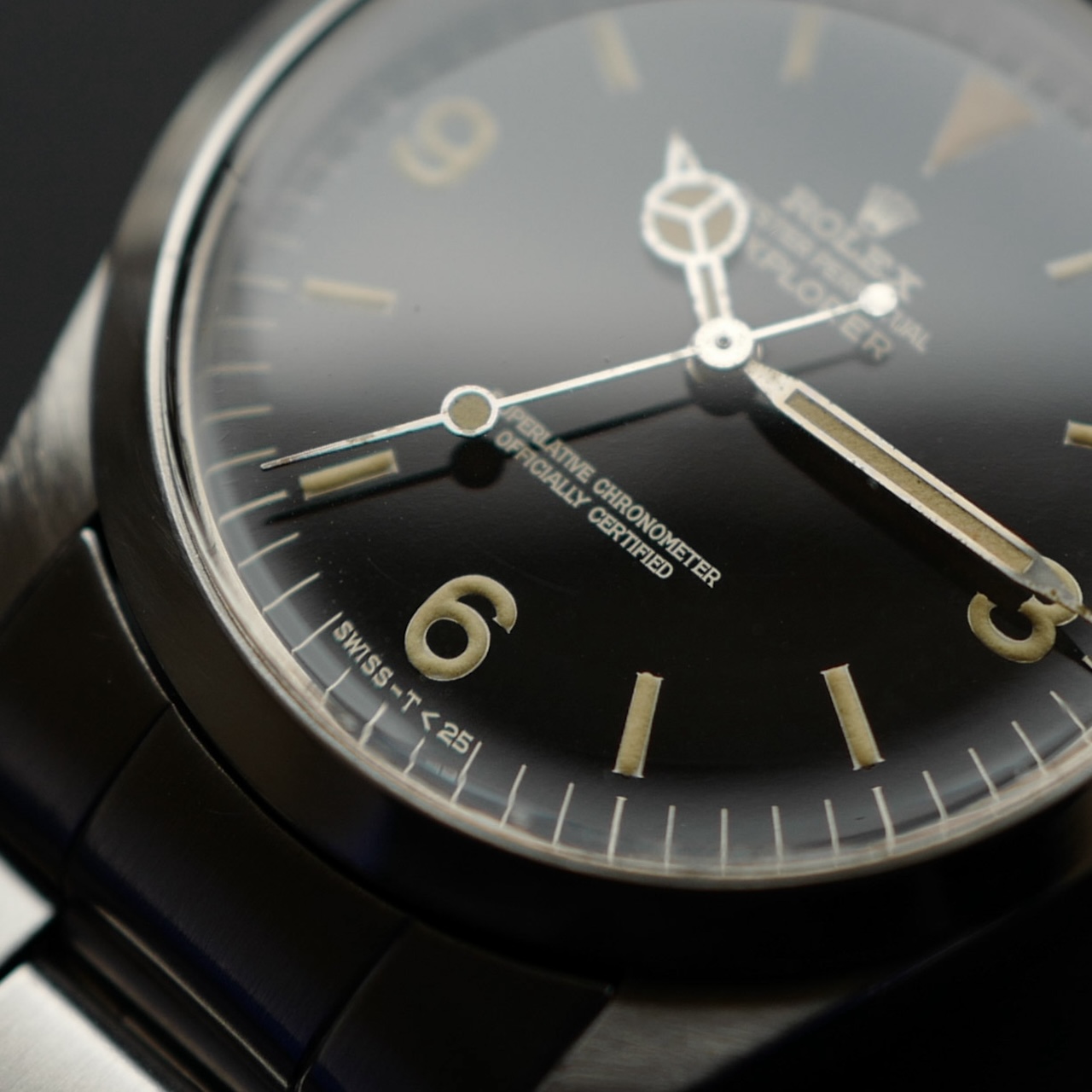 ロレックス/エクスプローラー1/1016ミラーダイヤル/タイプ6/ROLEX EXPLORER1 Ref.1016 "GILT DIAL" Mk6 1966y - 画像 (3)