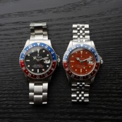 Alternative view of ロレックス/GMT-マスターPCG1675マーク１/レッド・トロピカル/ROLEX GMT-MASTER Ref.1675 PCG Mk1 Dial "RED TROPICAL" 1960y