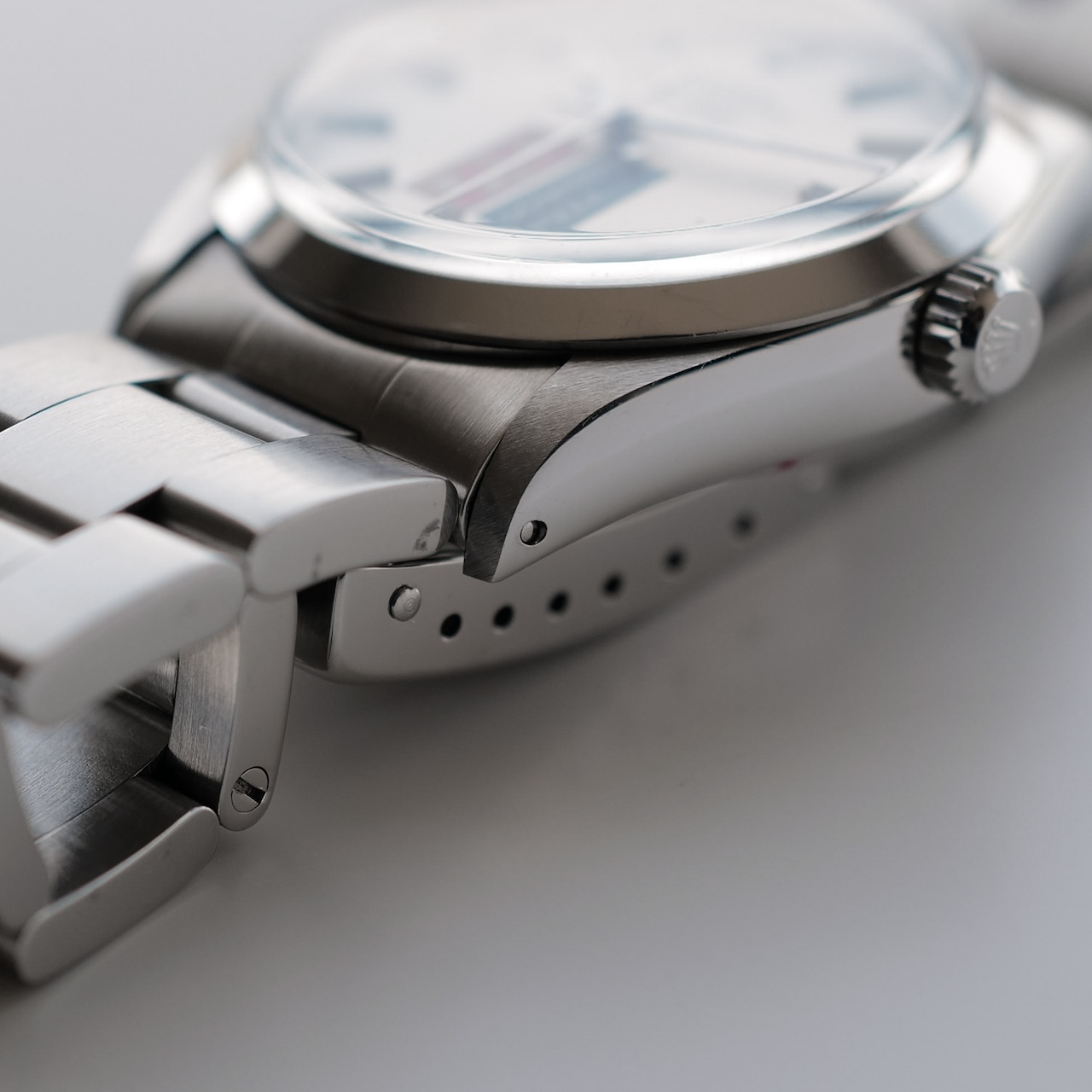 ロレックス/エアキング5500ドミノピザR番/Wネーム/ROLEX AIR-KING Ref.5500 R "DOMINO'S" Silver Dial 1988y - 画像 (5)