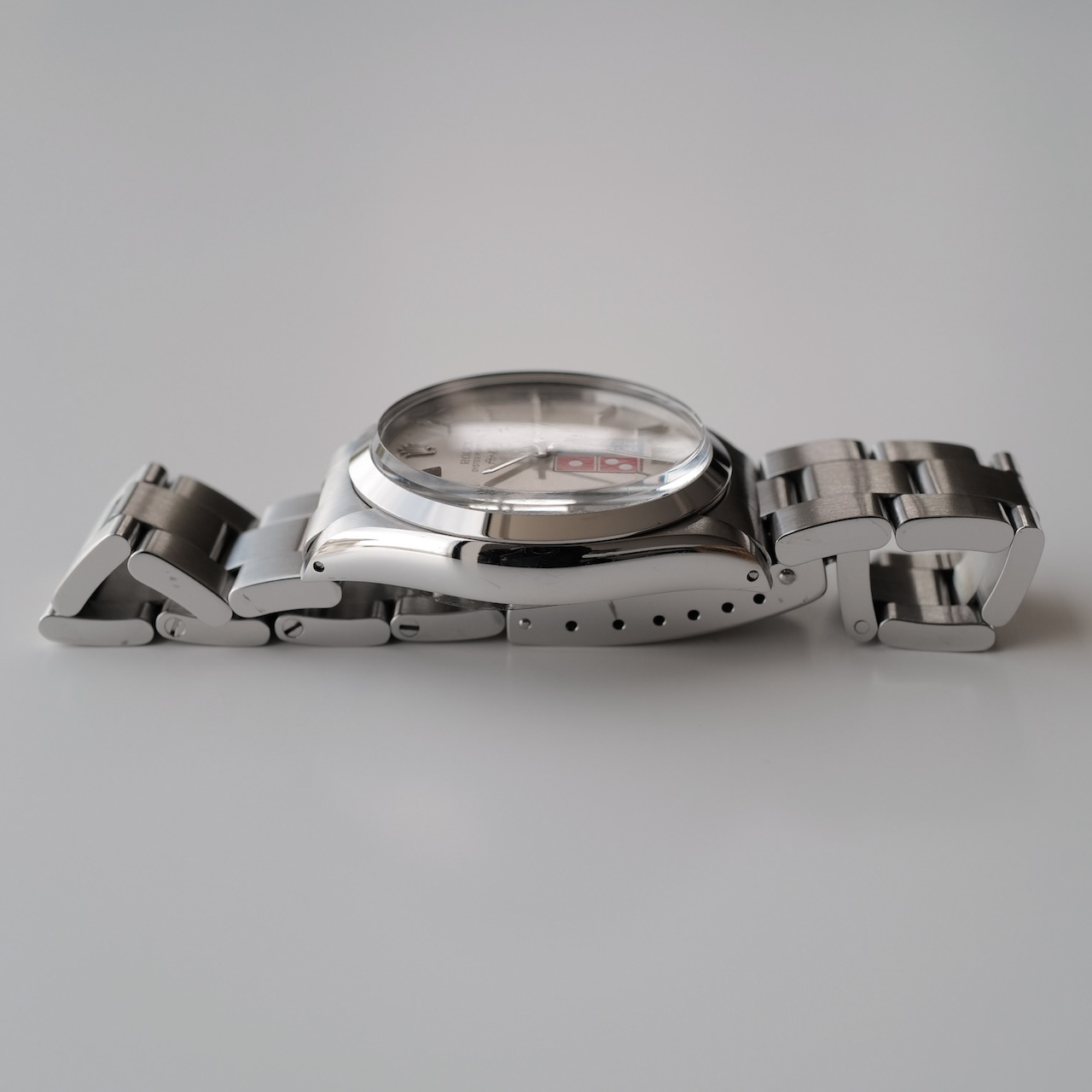 ロレックス/エアキング5500ドミノピザR番/Wネーム/ROLEX AIR-KING Ref.5500 R "DOMINO'S" Silver Dial 1988y - 画像 (7)