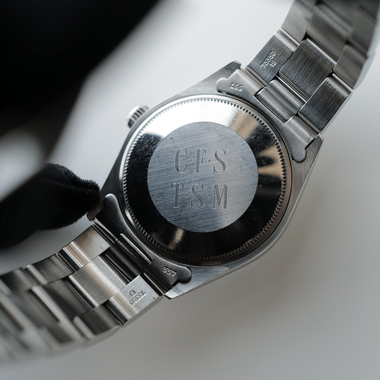 ロレックス/エアキング5500ドミノピザR番/Wネーム/ROLEX AIR-KING Ref.5500 R "DOMINO'S" Silver Dial 1988y - 画像 (4)