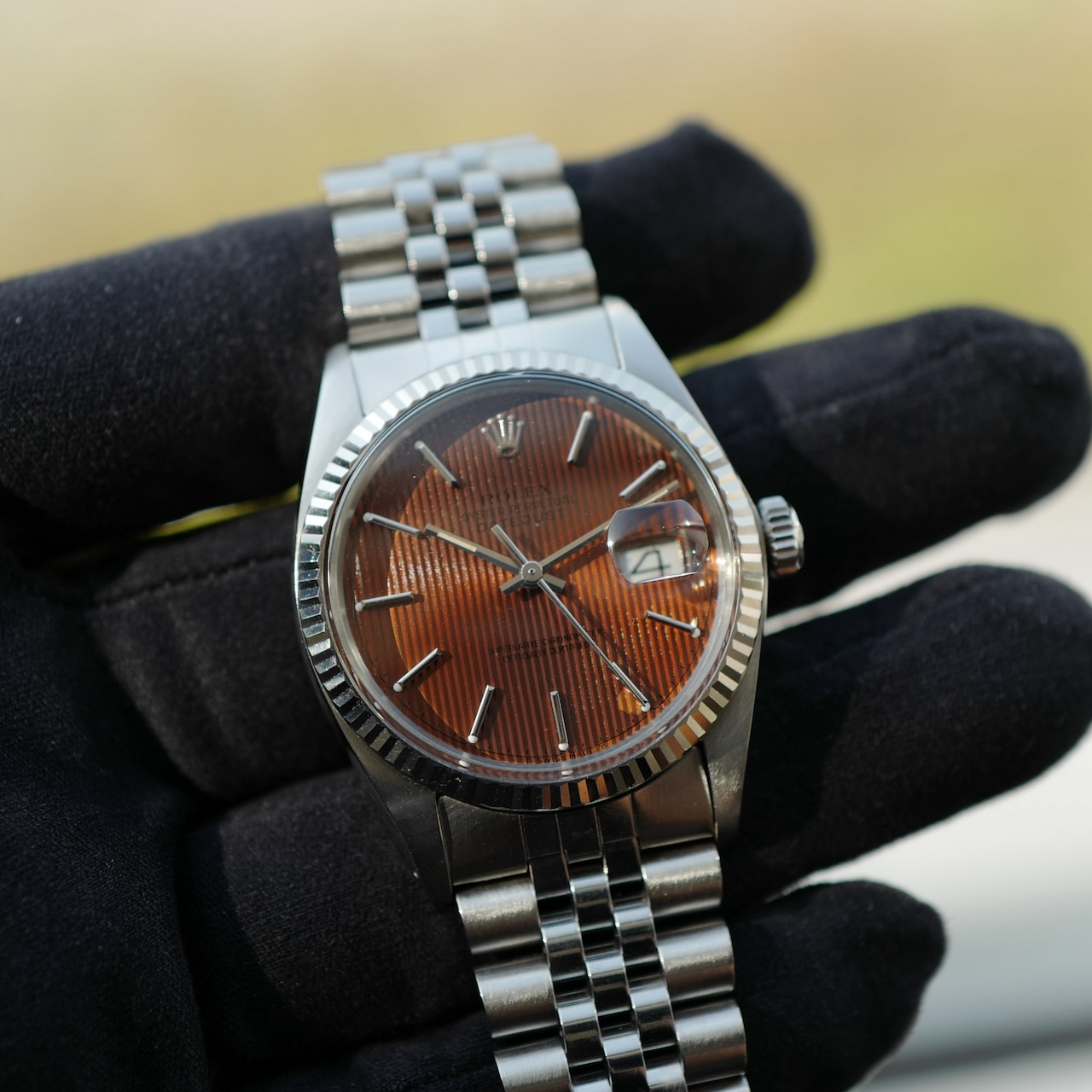 ロレックス/デイトジャスト/トロピカル/タペストリーダイヤル/ROLEX DATE-JUST Ref.16014 “Tropical” Tapestry Dial 1985y - 画像 (3)