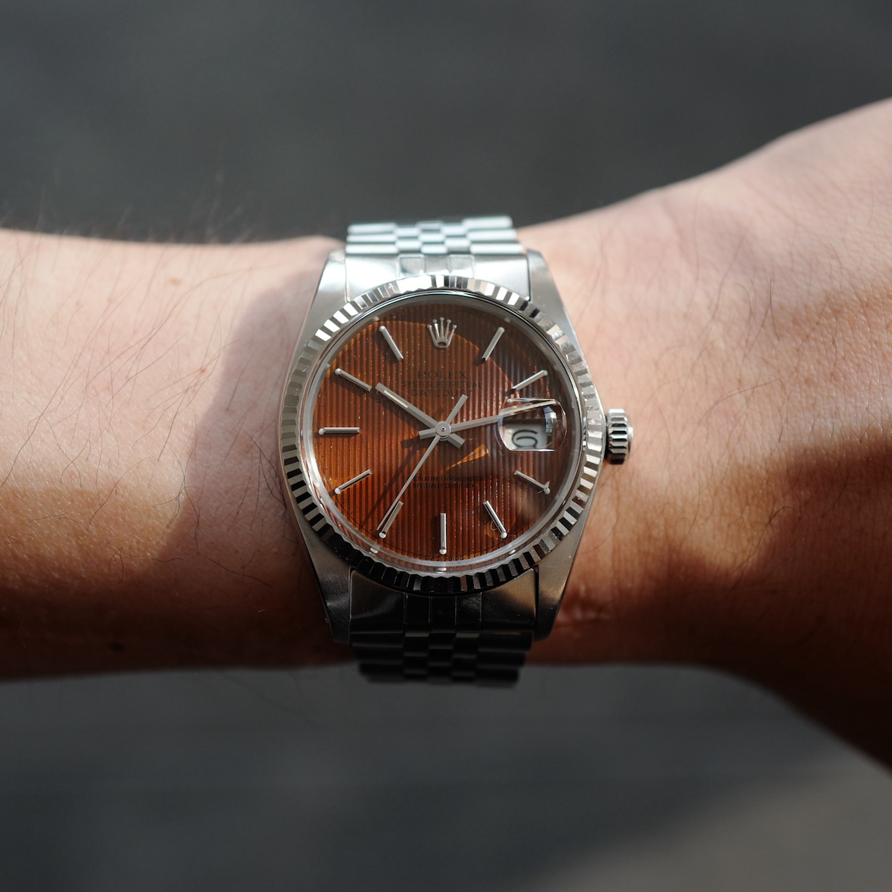 ロレックス/デイトジャスト/トロピカル/タペストリーダイヤル/ROLEX DATE-JUST Ref.16014 “Tropical” Tapestry Dial 1985y - 画像 (2)