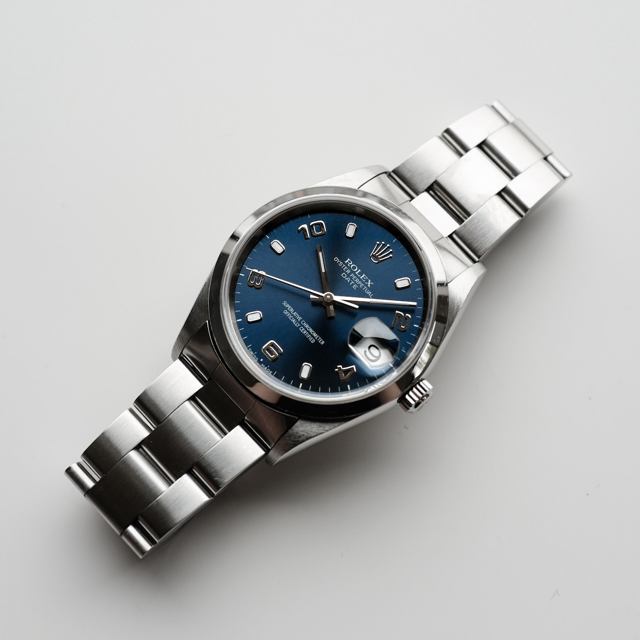 ロレックス/オイスターパーペチュアルデイト15200/飛びアラビアダイヤル/P番2000年/フルセット/ROLEX OYSTER PERPETUAL DATE Ref.15200 "Blue Arabic Dial" P 2000y Full Set - 画像 (3)