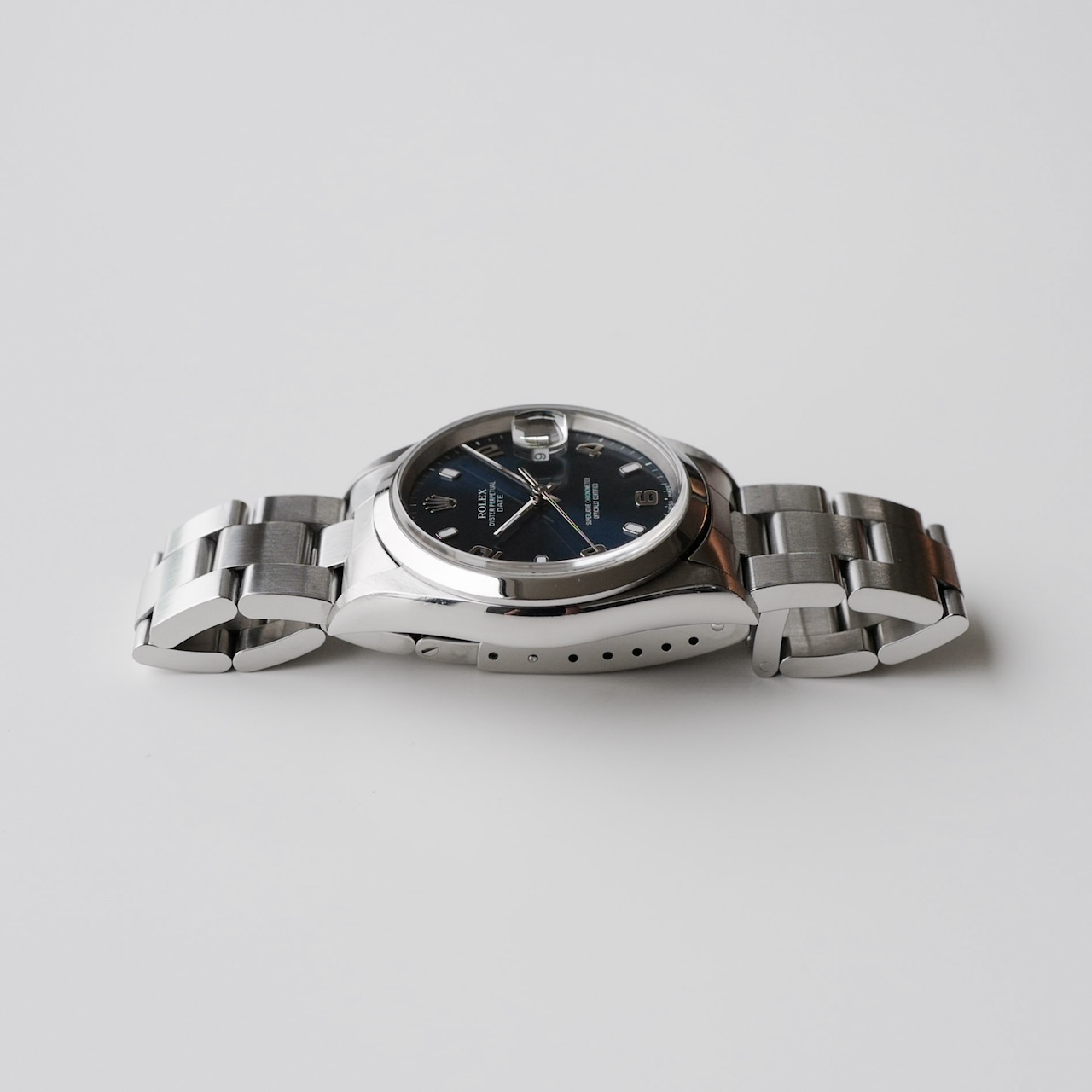 ロレックス/オイスターパーペチュアルデイト15200/飛びアラビアダイヤル/P番2000年/フルセット/ROLEX OYSTER PERPETUAL DATE Ref.15200 "Blue Arabic Dial" P 2000y Full Set - 画像 (4)