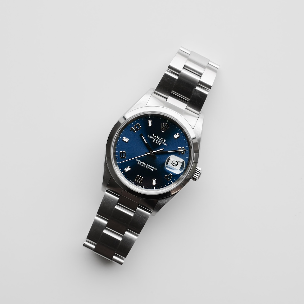 ロレックス/オイスターパーペチュアルデイト15200/飛びアラビアダイヤル/P番2000年/フルセット/ROLEX OYSTER PERPETUAL DATE Ref.15200 "Blue Arabic Dial" P 2000y Full Set