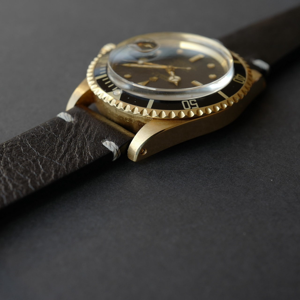 ロレックス/サブマリーナ1680/8/黒壺ダイヤル/ROLEX SUBMARINER DATE Ref.1680/8 "NIPPLE DIAL"18KYG 1976-77y - 画像 (5)