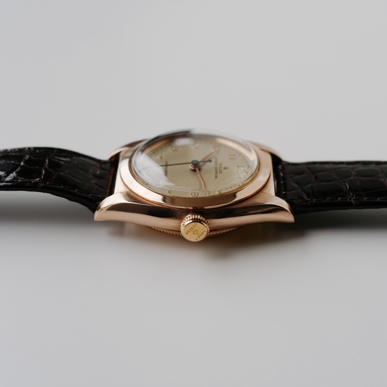 ロレックス/バブルバック/14Kピンクゴールド/Ref.3131/ROLEX OYSTER PERPETUAL Ref. 3131 "Bubble Back" 14K Pink Gold 1946 - 画像 (5)