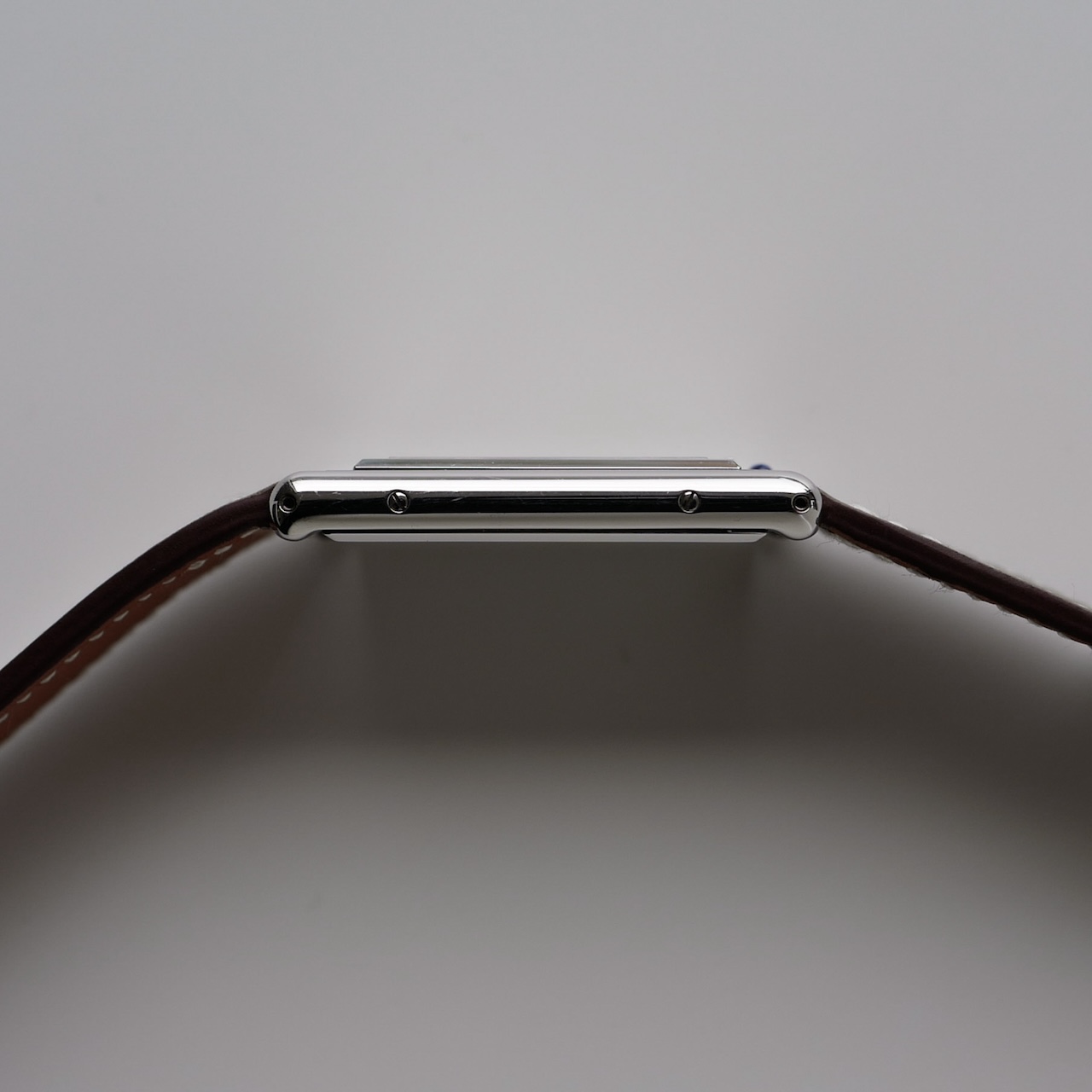 カルティエ/タンクバスキュラントLM/ホワイトローマンギョーシェダイヤル/手巻き/フレデリックピゲ/CARTIER TANK BASCULANTE White Roman Guilloche Dial / Hand Winding / SS 2001 - 画像 (8)