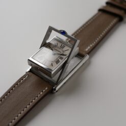Alternative view of カルティエ/タンクバスキュラントLM/ホワイトローマンギョーシェダイヤル/手巻き/フレデリックピゲ/CARTIER TANK BASCULANTE White Roman Guilloche Dial / Hand Winding / SS 2001