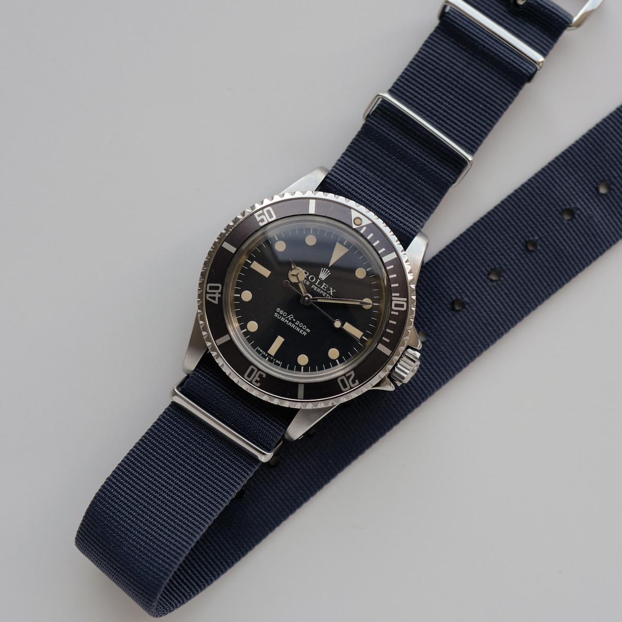 ロレックス/サブマリーナ5513/ノンセリフ/フチ無しマット/シンガーダイヤル/下サブ/ROLEX SUBMARINER Ref.5513 "Non Serif" Singer dial 1973y - 画像 (6)