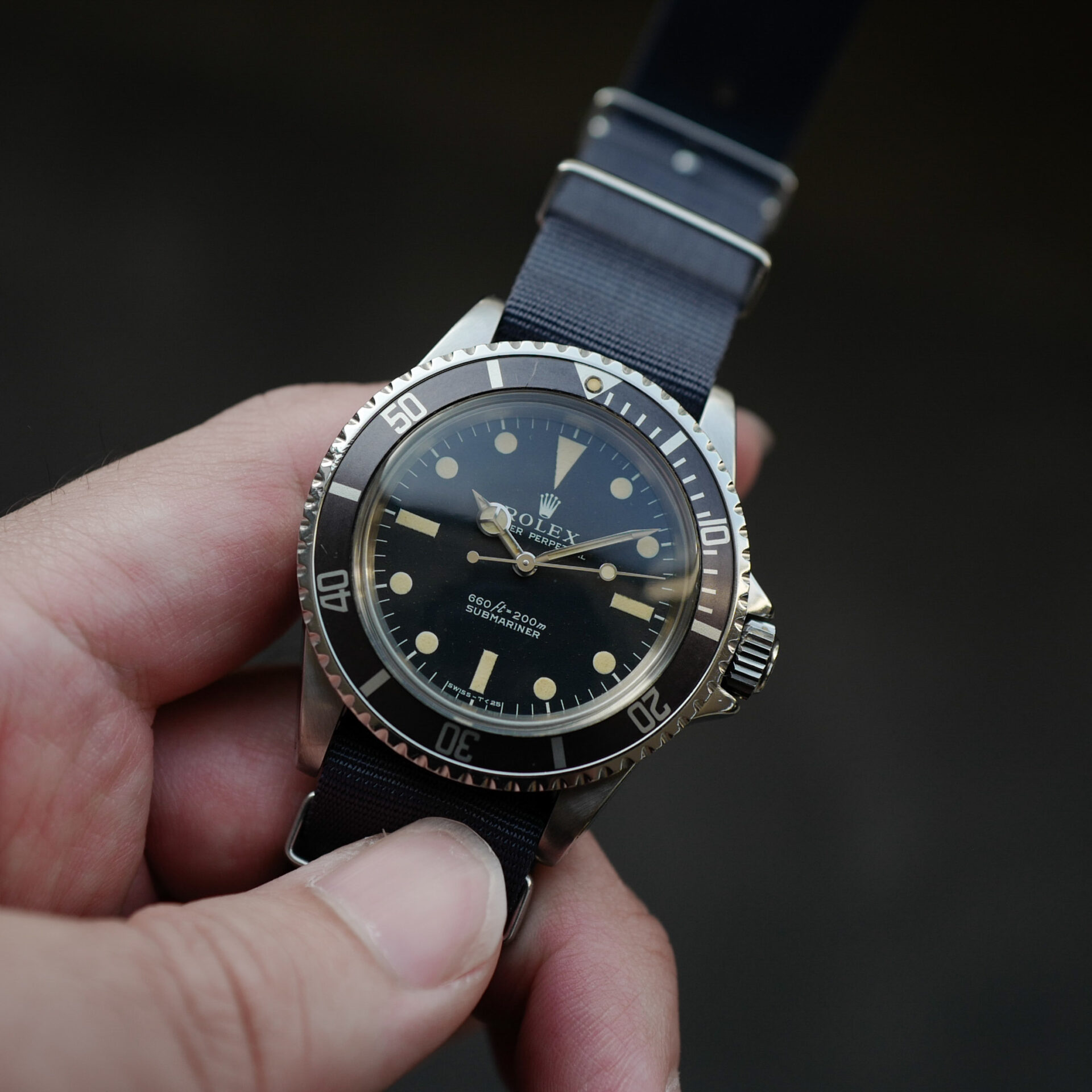ロレックス/サブマリーナ5513/ノンセリフ/フチ無しマット/シンガーダイヤル/下サブ/ROLEX SUBMARINER Ref.5513 "Non Serif" Singer dial 1973y - 画像 (5)