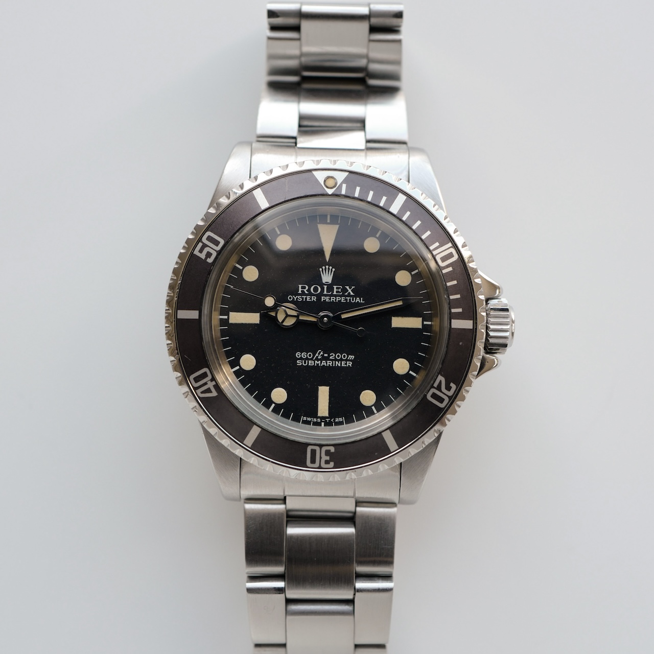 ロレックス/サブマリーナ5513/ノンセリフ/フチ無しマット/シンガーダイヤル/下サブ/ROLEX SUBMARINER Ref.5513 "Non Serif" Singer dial 1973y - 画像 (2)