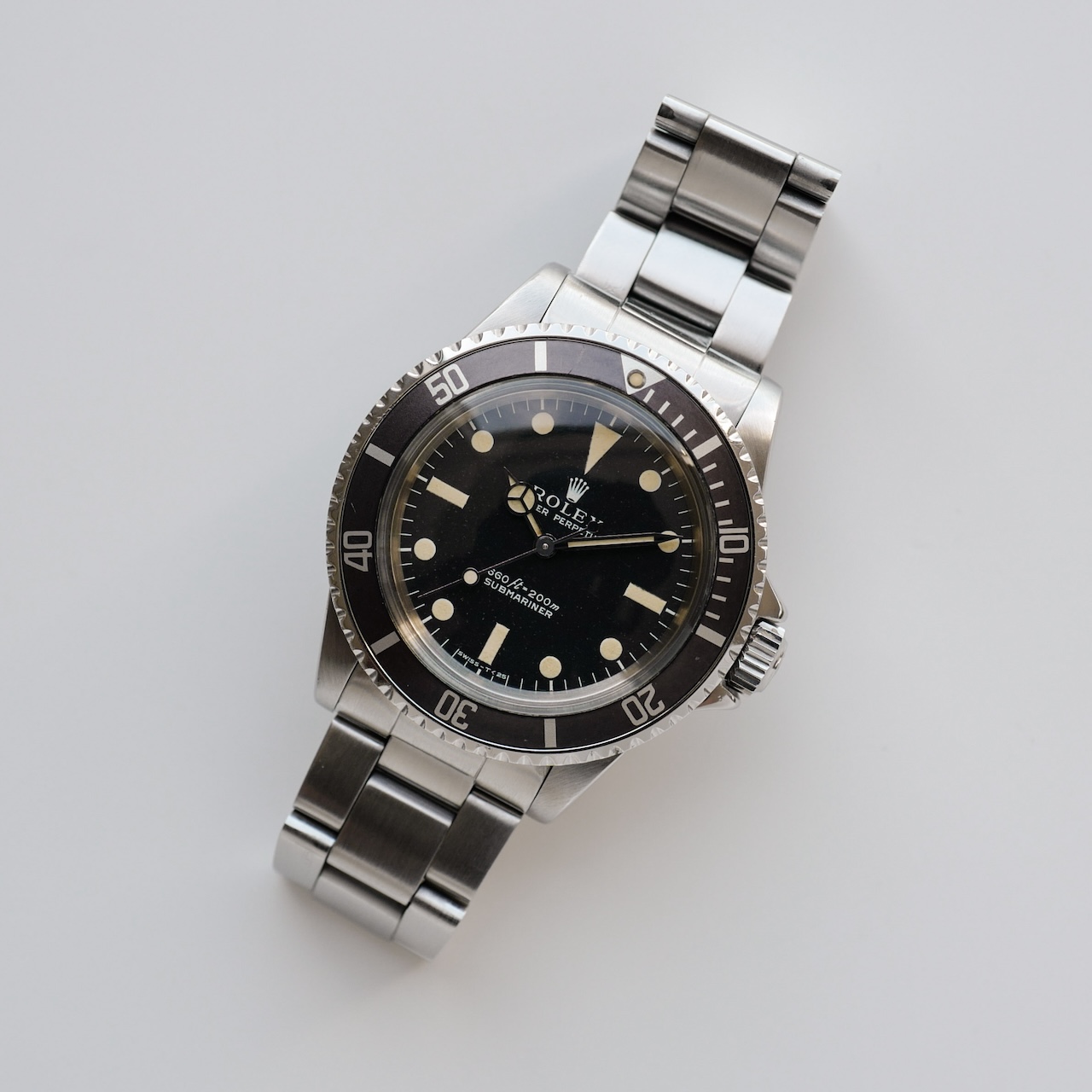 ロレックス/サブマリーナ5513/ノンセリフ/フチ無しマット/シンガーダイヤル/下サブ/ROLEX SUBMARINER Ref.5513 "Non Serif" Singer dial 1973y