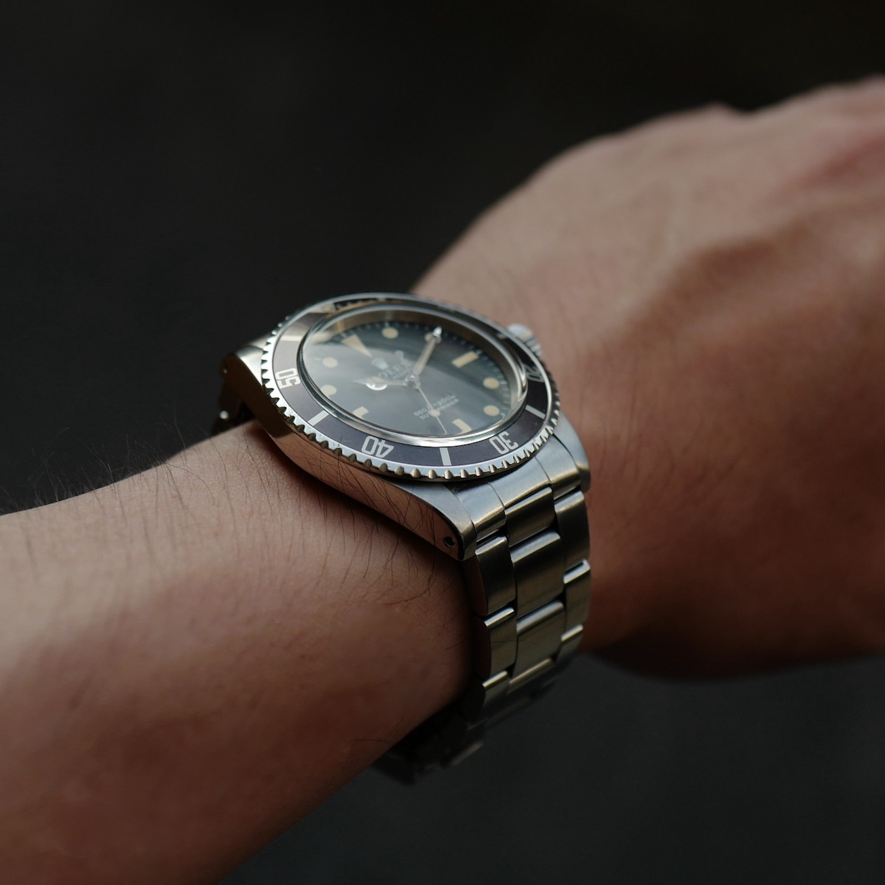 ロレックス/サブマリーナ5513/ノンセリフ/フチ無しマット/シンガーダイヤル/下サブ/ROLEX SUBMARINER Ref.5513 "Non Serif" Singer dial 1973y - 画像 (4)
