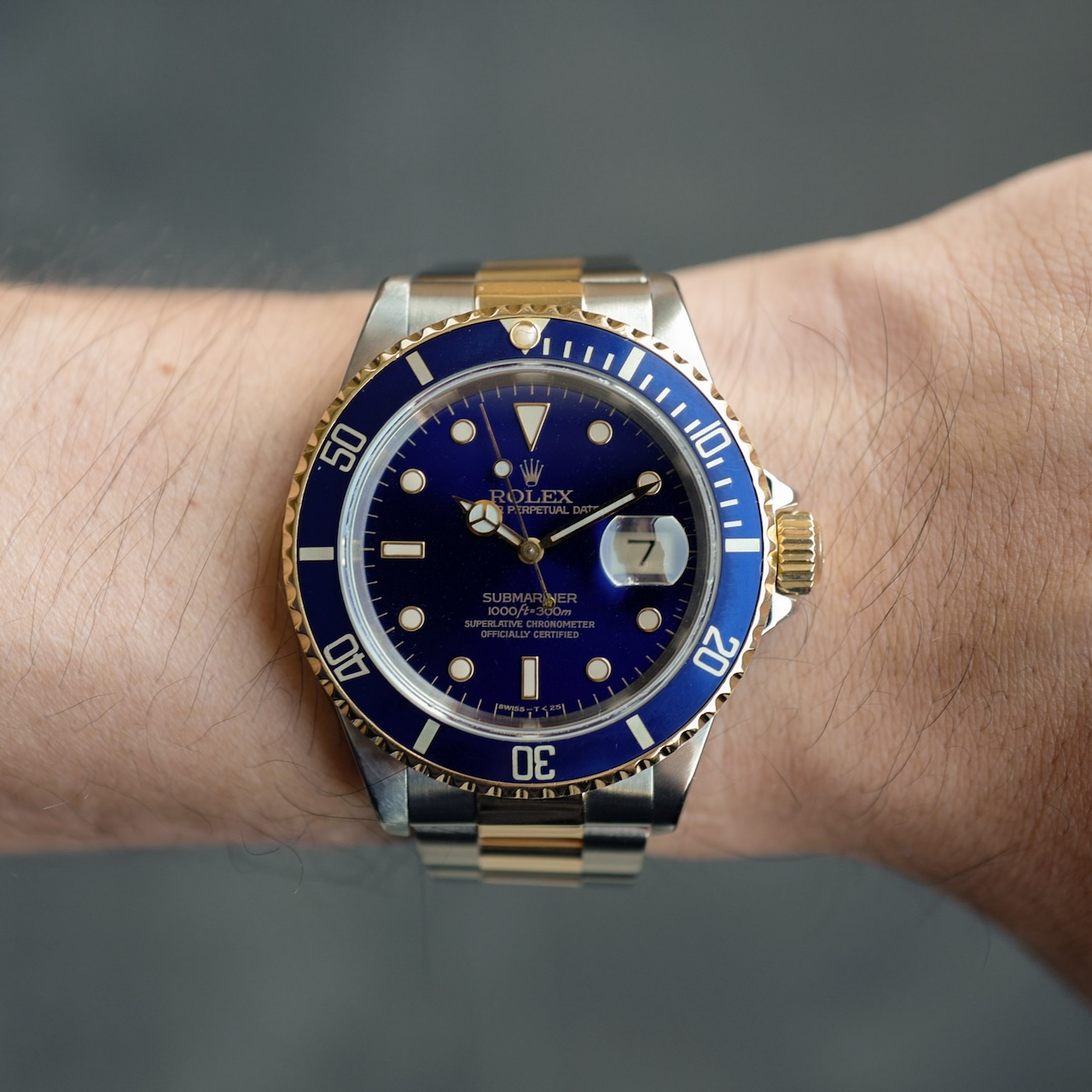 ロレックス/サブマリーナデイト16613/N番/バイオレット/トリチウム/保証書付き/ROLEX SUBMARINER DATE Ref.16613 "Violet" 1991y with Paper - 画像 (4)