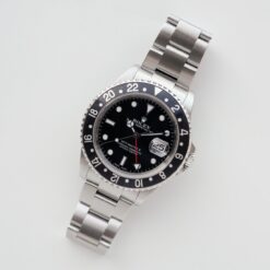 ロレックス/GMTマスター2/16710/P番/2000年/黒ベゼル/横穴あり/保証書付きフルセット/ROLEX GMT-MASTER 2 Ref.16710 "Black Bezel" 2000y Full Set