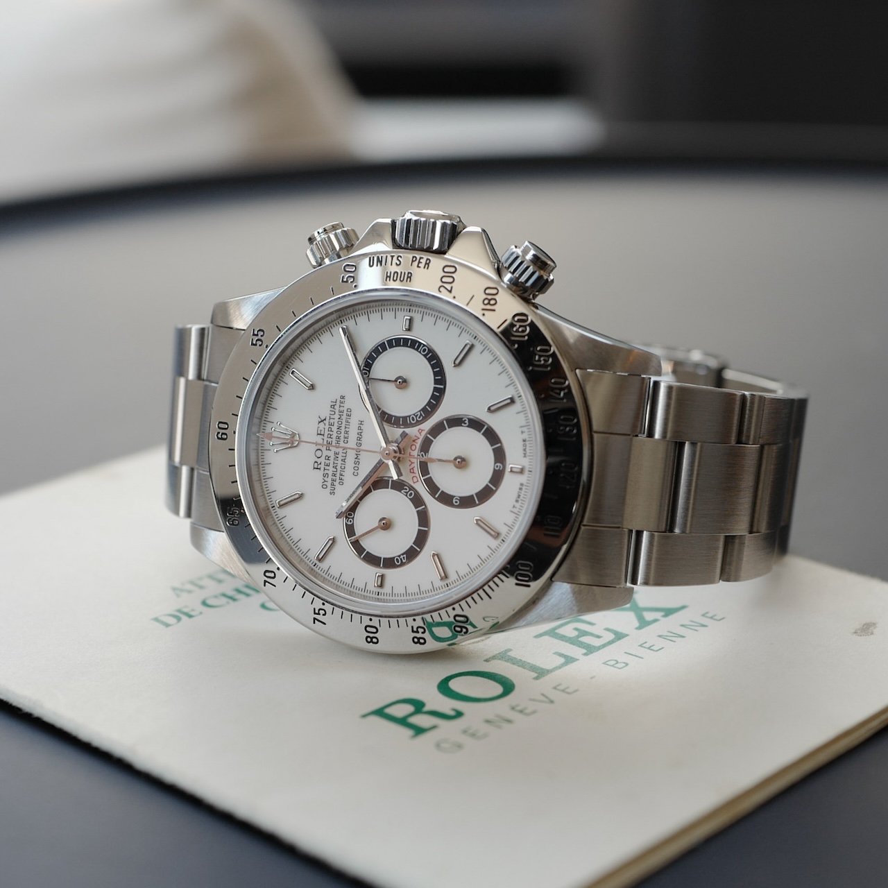 NOT FOR SALE【参考商品】ロレックス/デイトナ16520/R番/エルプリ/ポーセリン/段落ち/フルセット/ROLEX DAYTONA Ref.16520 Mk.1 "PORCELAIN" 1988 Full Set - 画像 (8)